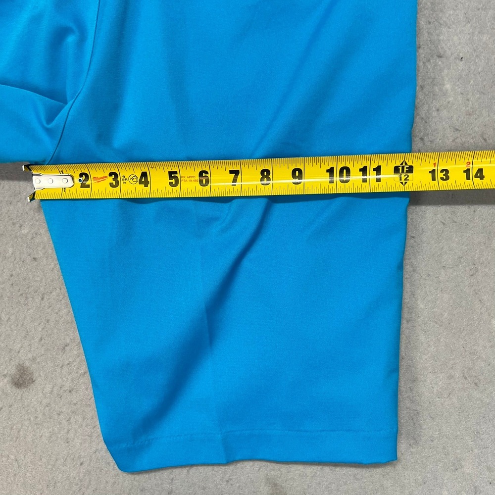 Adidas Mens Golf Shorts Cobalt‎ Blue Tech Flat Front Size 35 Inseam 10.5" - Picture 9 of 9